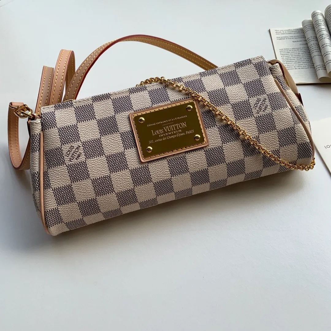 LOUIS VUITTON EVA HANDBAG WALLET ON CHAIN N55214 - SILKROAD