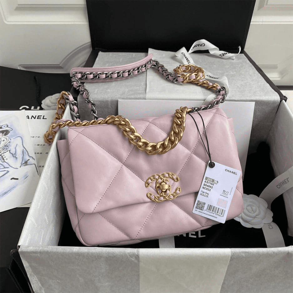 CHANEL 19 HANDBAG AS1160 PINK - SILKROAD
