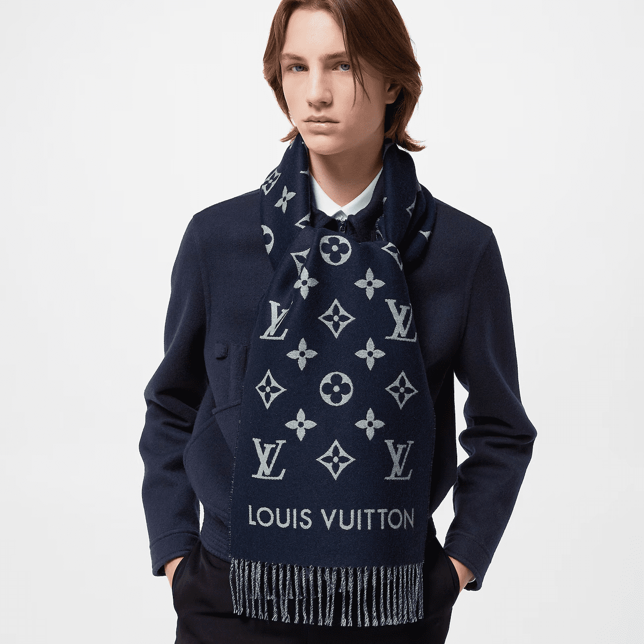 Louis Vuitton M79130 ALL ABOUT Monogram Scarf - SILKROAD