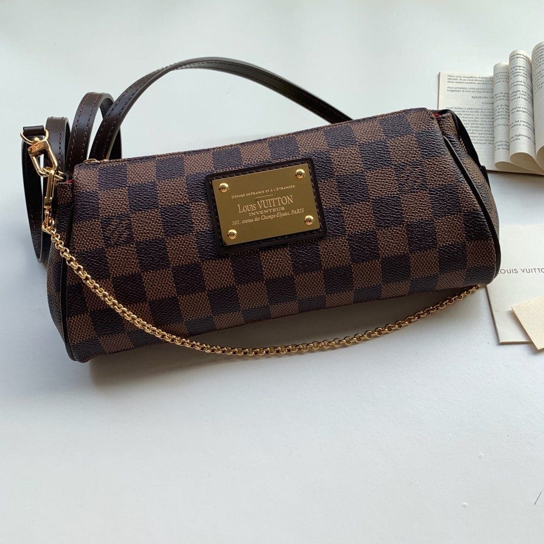 LOUIS VUITTON EVA HANDBAG WALLET ON CHAIN N55213 - SILKROAD