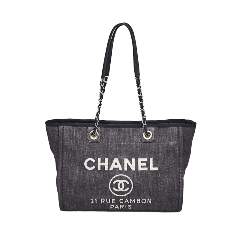 CHANEL Deauville Denim Small Tote - SILKROAD