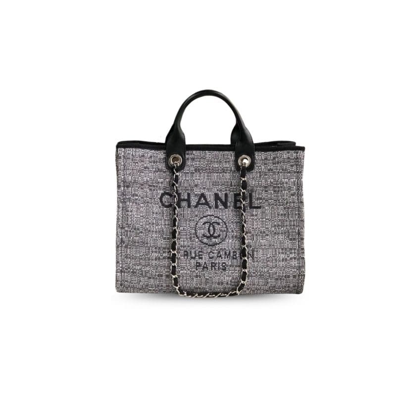 Chanel Deauville Tote Raffia Canvas Bag - SILKROAD