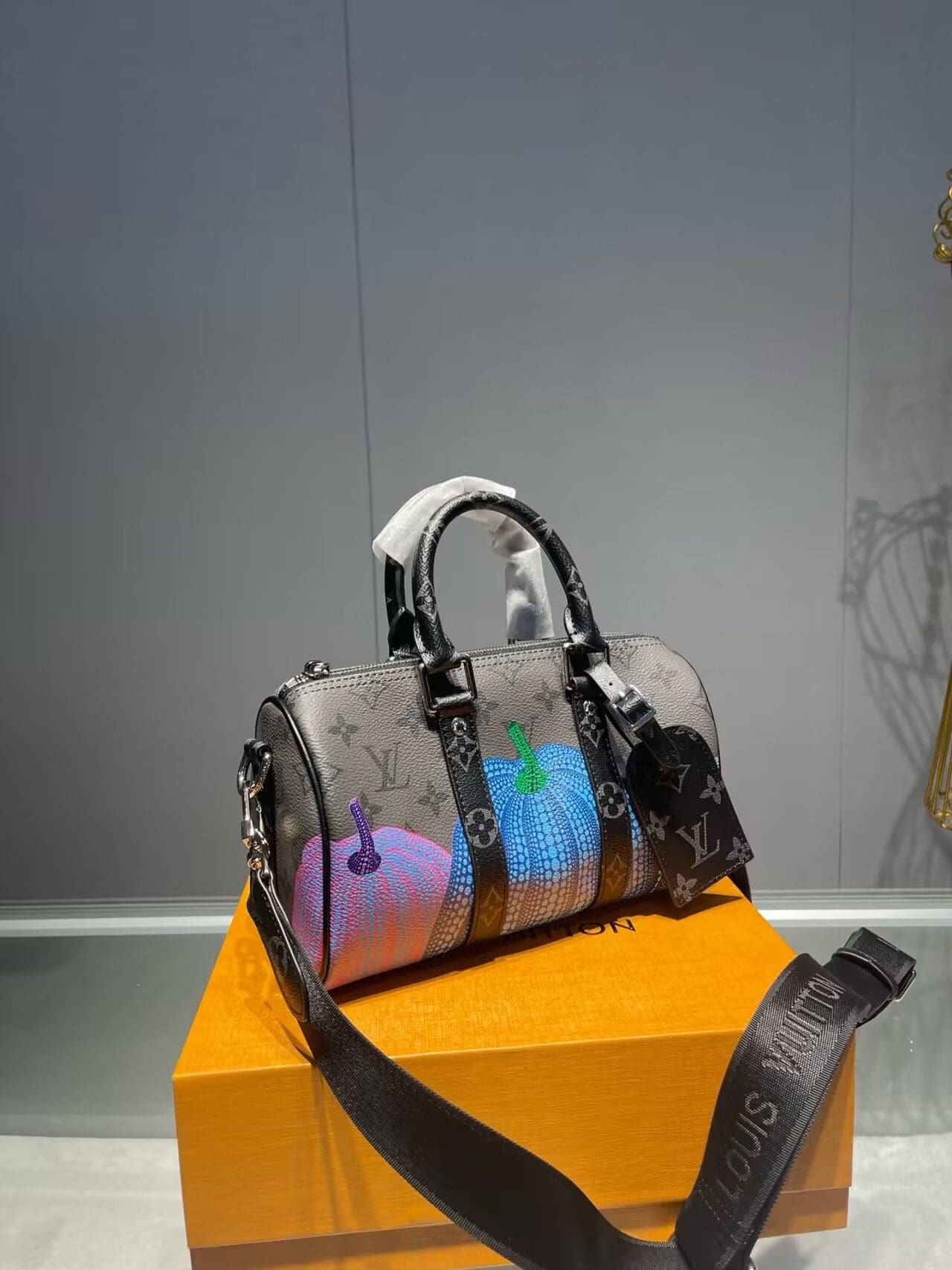 Louis Vuitton Kusama Reverse Monogram Eclipse Keepall 25 - SILKROAD
