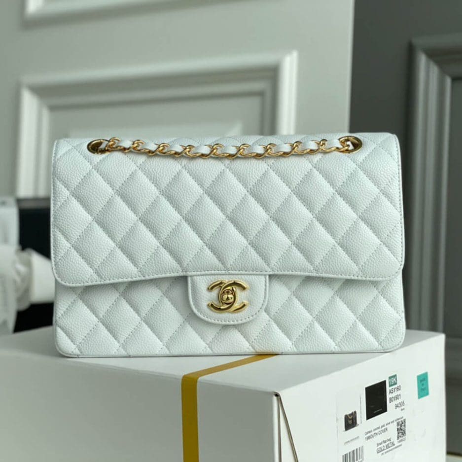 CHANEL Classic Flap Handbag GOLD METAL - SILKROAD