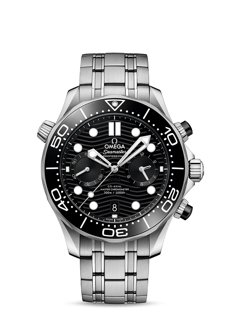 Seamaster Diver 300m CHRONOGRAPH Black 44mm - SILKROAD