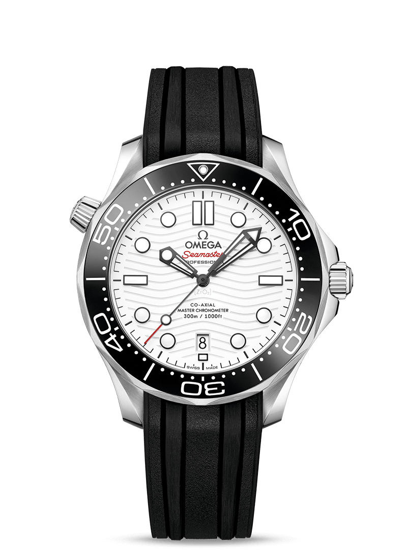 Seamaster Diver 300m Black / White 42mm - SILKROAD