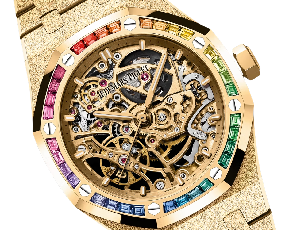 Royal Oak Frosted Gold Double Balance Wheel Openworked 37mm - SILKROAD
