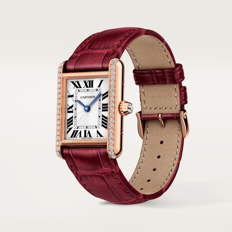 TANK LOUIS Rose Gold Diamond 22mm - SILKROAD