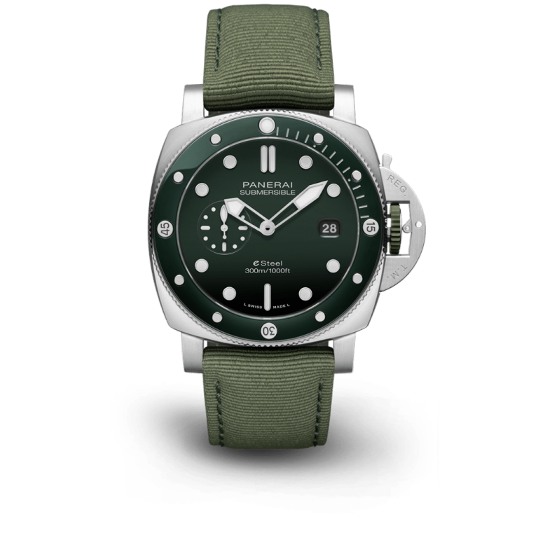 Submersible Green QuarantaQuattro ESteel™ Verde Smeraldo 44mm - SILKROAD