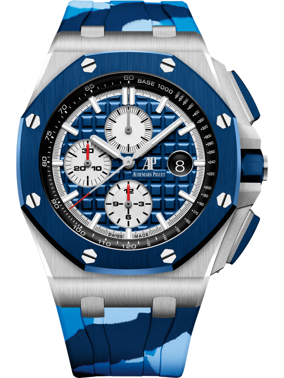 OFFSHORE Blue Camouflage Dial CHRONOGRAPH 44mm - SILKROAD