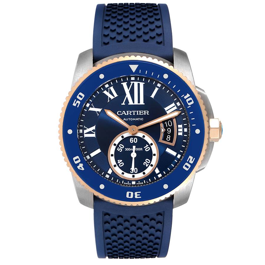CALIBRE ROSE GOLD MIX BLUE 42mm - SILKROAD