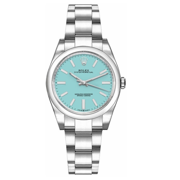 Oyster Perpetual Turquoise Blue Women's Watch 31mm - SILKROAD