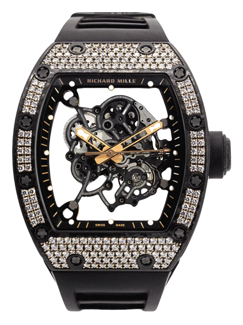 Richard Mille RM055 Bubba Watson Diamonds Rose Gold Carbon TPT - SILKROAD