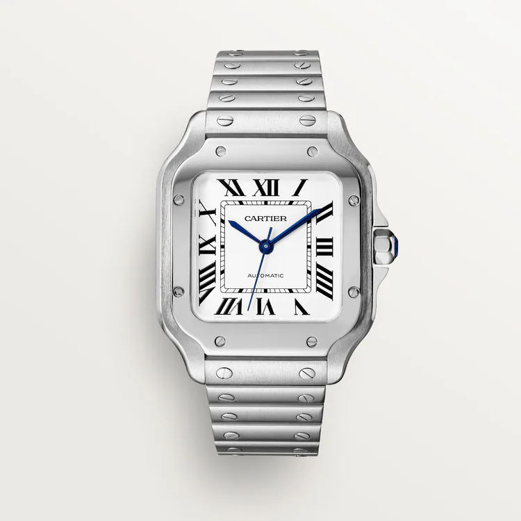 SANTOS Classic Silver 35mm - SILKROAD