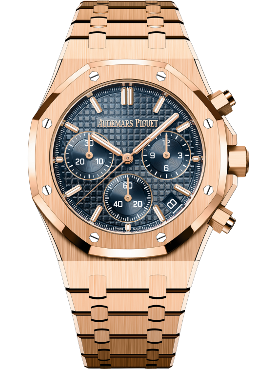 ROYAL OAK Pink Gold “Bleu nuit nuage 50” Dial CHRONOGRAPH 41mm - SILKROAD