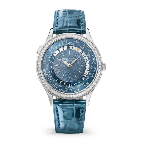 Patek Philippe Complications World Time Ladies 36mm Gray Blue Dial - SILKROAD