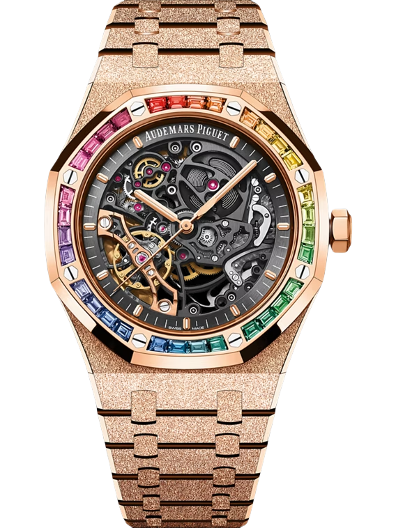 Royal Oak Frosted Gold Double Balance Wheel Openworked 41mm - SILKROAD