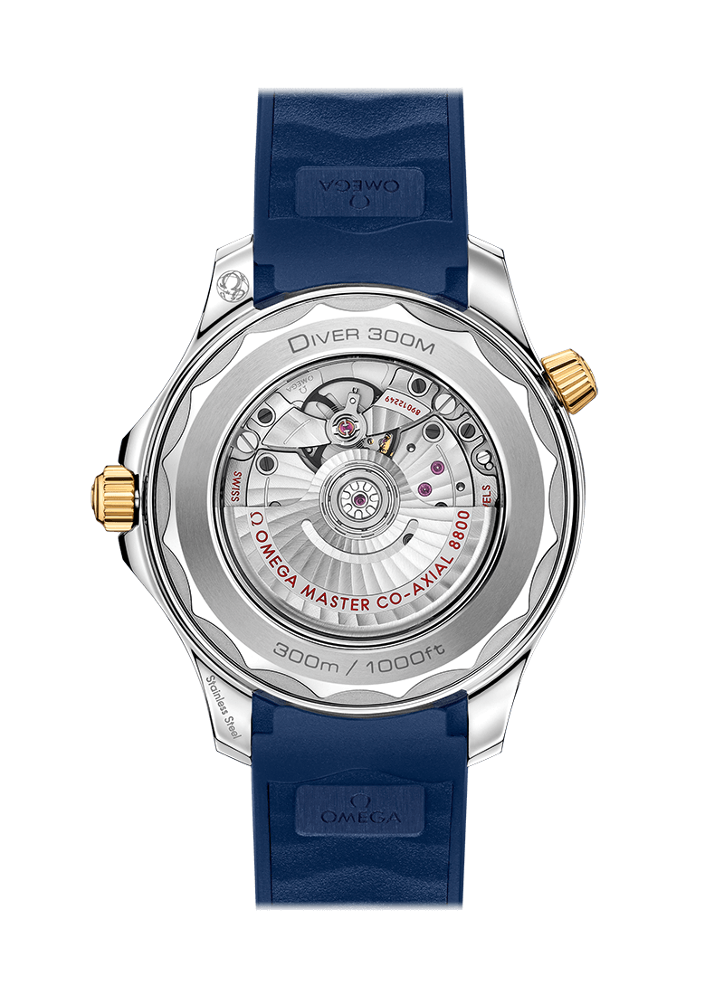 Seamaster Diver 300m Blue yellow gold 42mm - SILKROAD