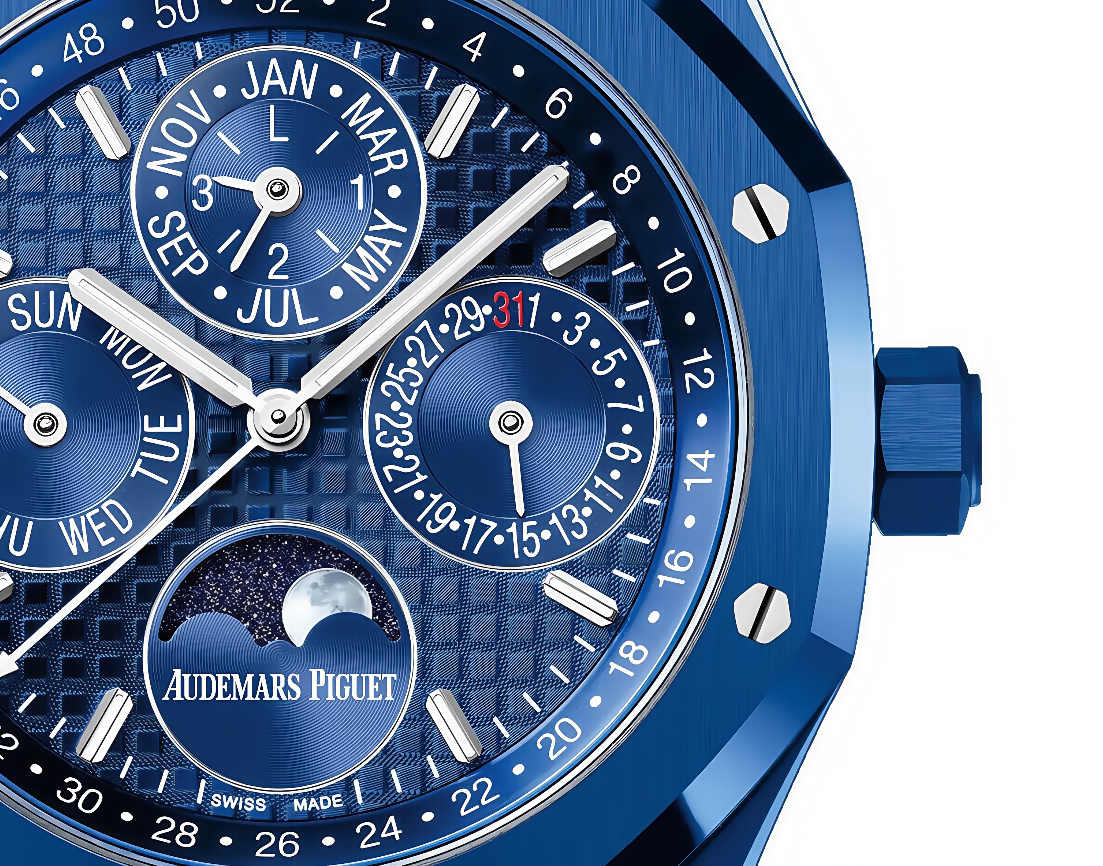 Royal Oak Perpetual Calendar Blue ceramic - SILKROAD