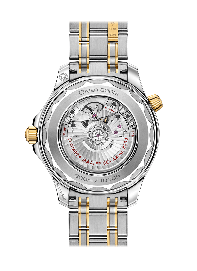 Seamaster Diver 300m Blue yellow gold 42mm - SILKROAD