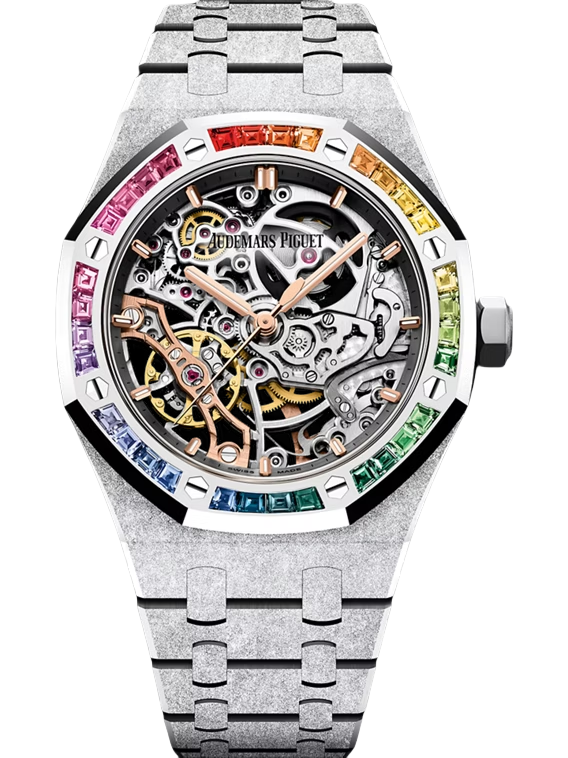 Royal Oak Frosted Gold Double Balance Wheel Openworked 37mm - SILKROAD