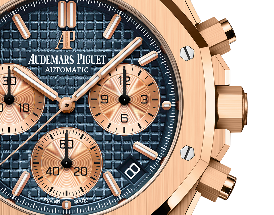 ROYAL OAK Pink Gold Blue Dial CHRONOGRAPH 41mm - SILKROAD