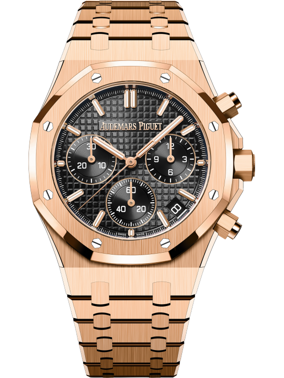 ROYAL OAK Pink Gold Black Dial CHRONOGRAPH 41mm - SILKROAD