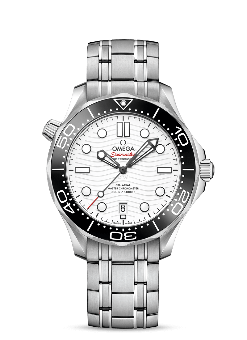 Seamaster Diver 300m Black / White 42mm - SILKROAD