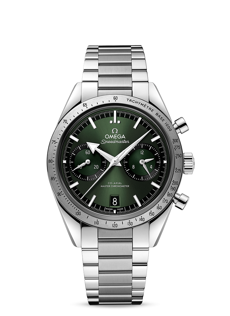 SPEEDMASTER '57 Green 40.5mm - SILKROAD