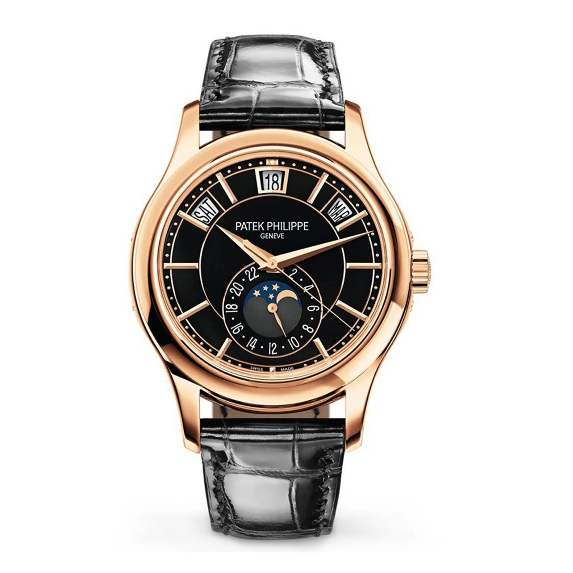 Patek Philippe Complications Silver Moon-Phase 5205R-010 40mm - SILKROAD