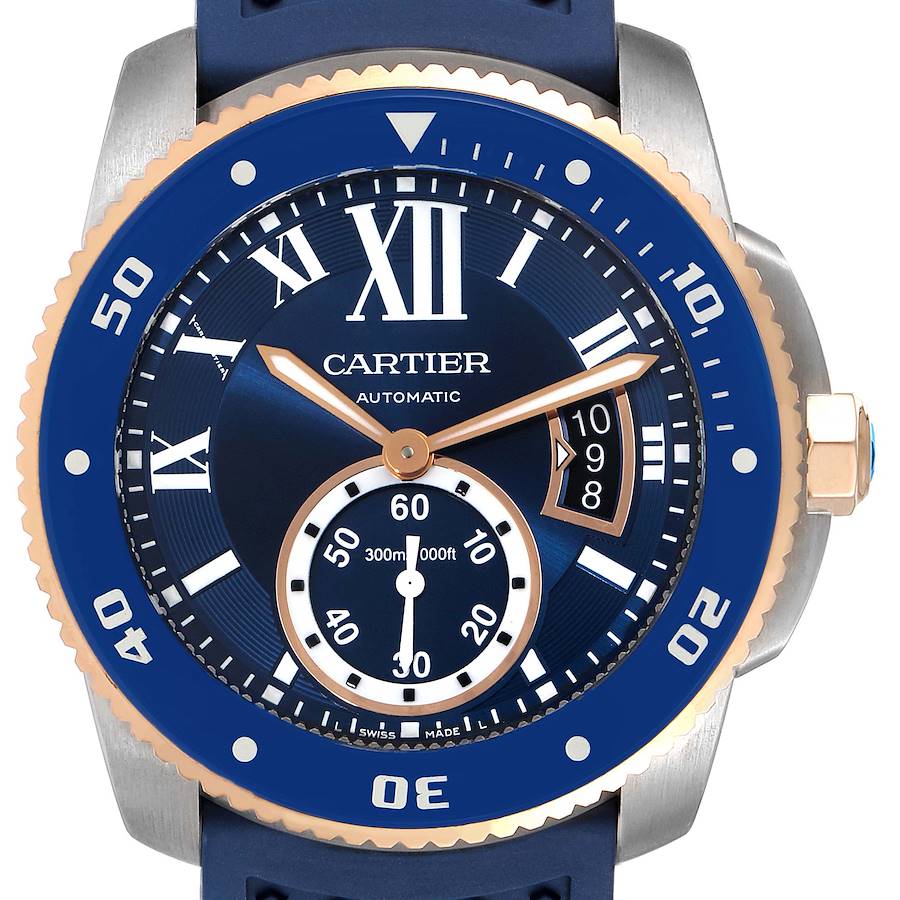 CALIBRE ROSE GOLD MIX BLUE 42mm - SILKROAD