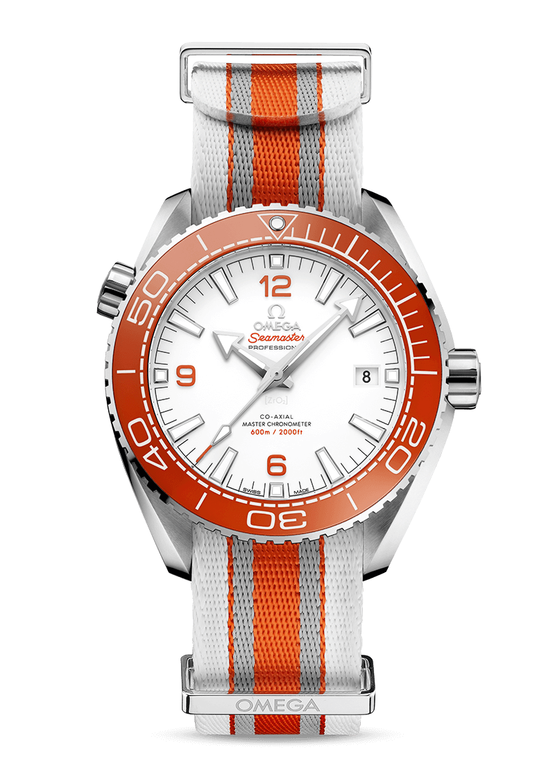 PLANET OCEAN 600M White / Orange 43.5mm - SILKROAD