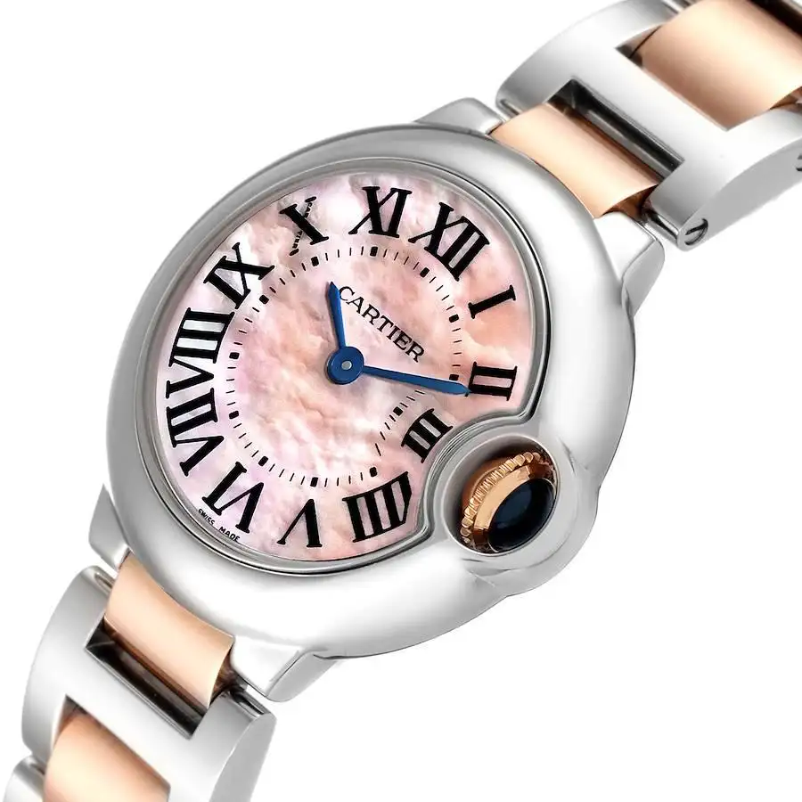 BALLON BLEU Pink Mother of Pearl Dial 28mm - SILKROAD