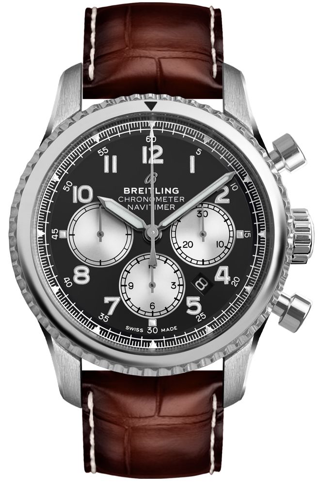 Navitimer 8 B01 Chronograph Brown Strap 43mm - SILKROAD