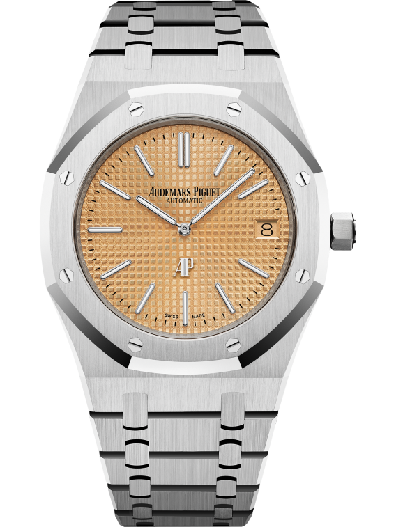 ROYAL OAK “JUMBO” EXTRA-THIN Pink Gold-toned Dial 39mm - SILKROAD