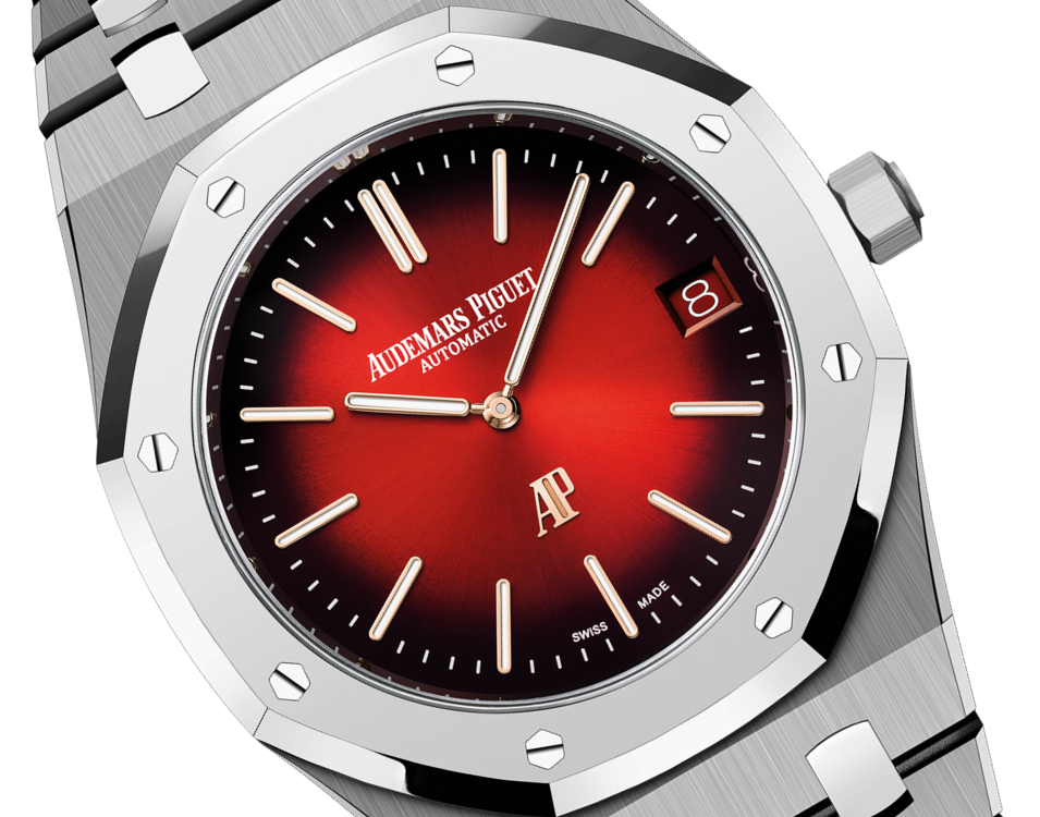 ROYAL OAK “JUMBO” EXTRA-THIN Smoked Burgundy Dial 39mm - SILKROAD