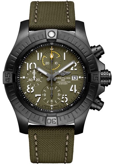 Avenger Chronograph Night Mission Green 45mm - SILKROAD