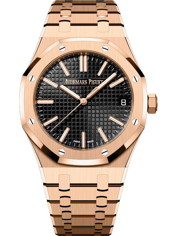 ROYAL OAK Pink Gold Black Dial 41mm - SILKROAD
