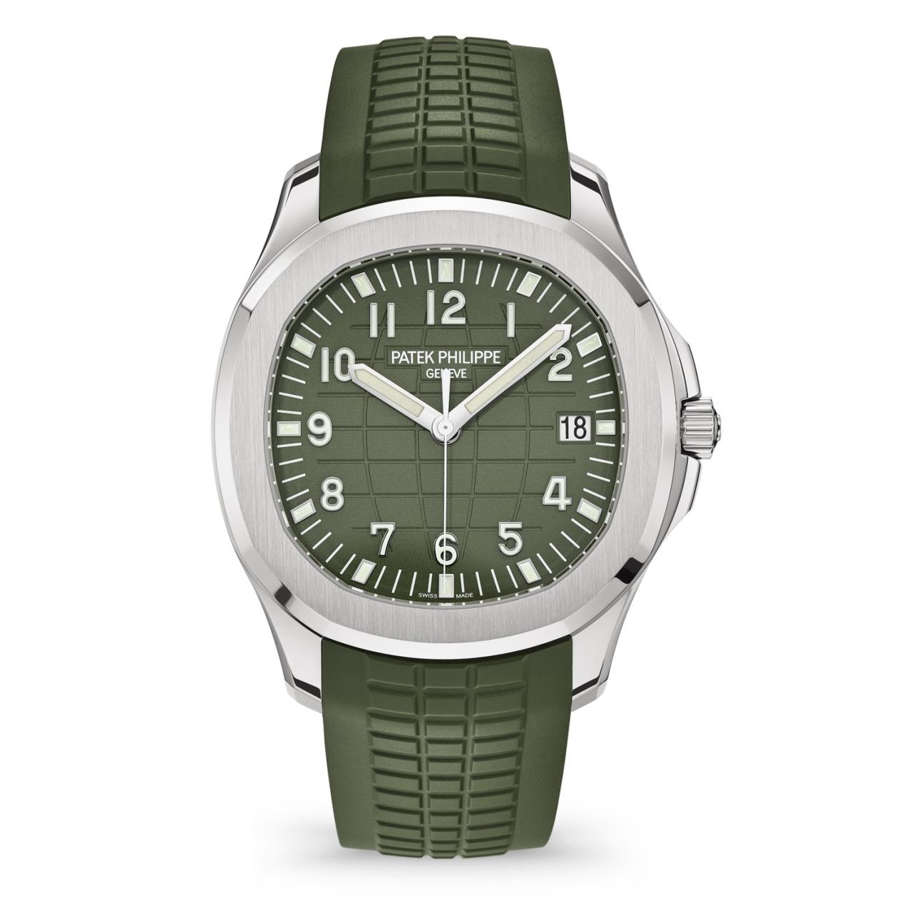 Aquanaut 5168G-010 Khaki Green Dial Watch 42.2 mm - SILKROAD