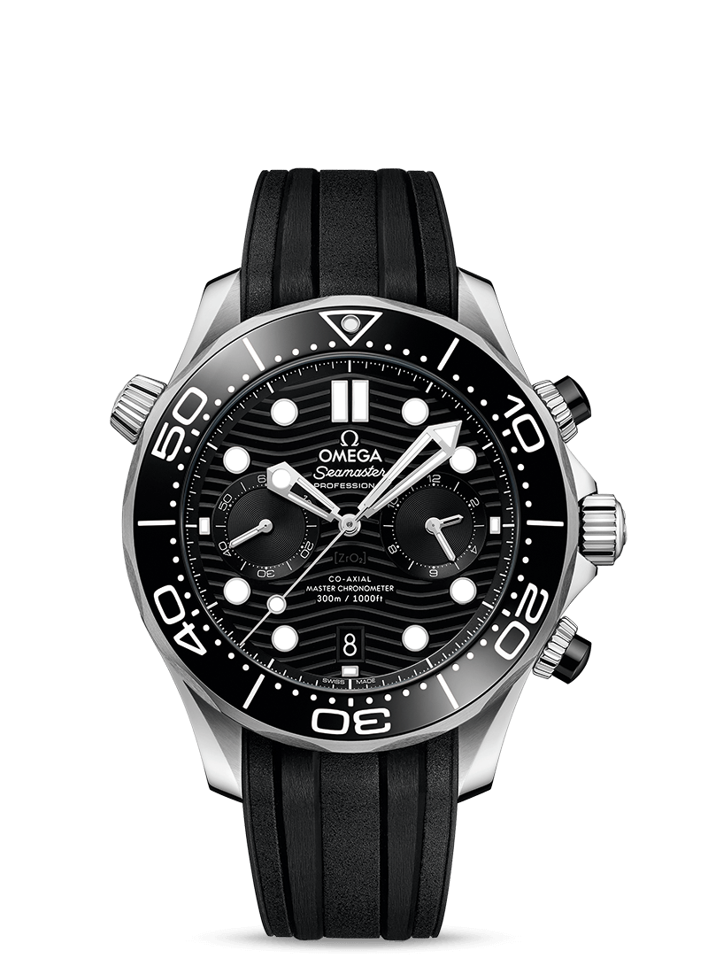 Seamaster Diver 300m CHRONOGRAPH Black 44mm - SILKROAD