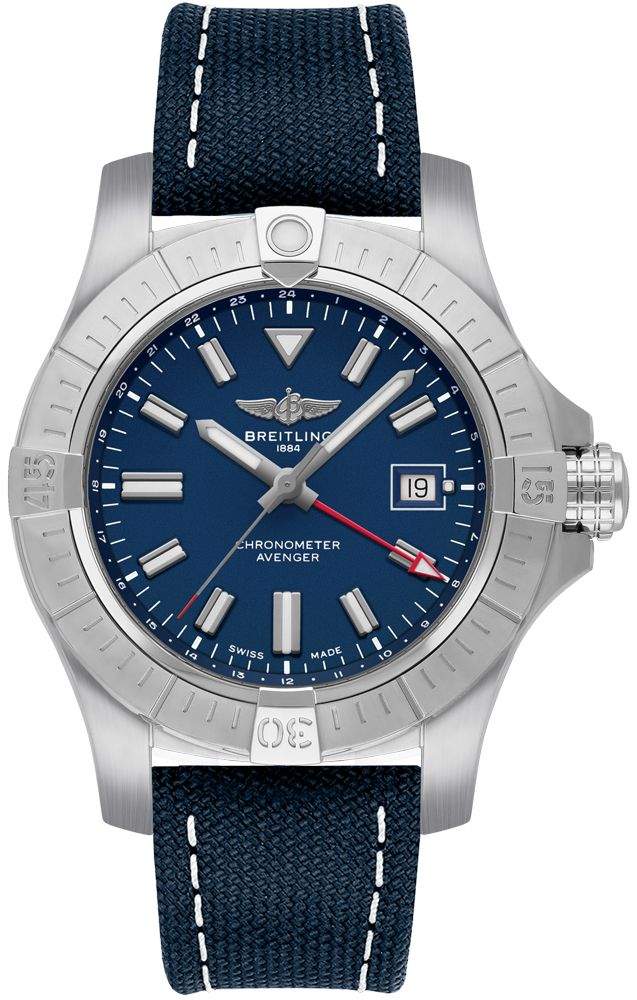Avenger Automatic GMT Blue Dial 45mm - SILKROAD