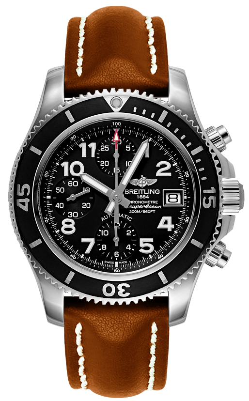 Superocean Chronograph brown strap 42mm - SILKROAD
