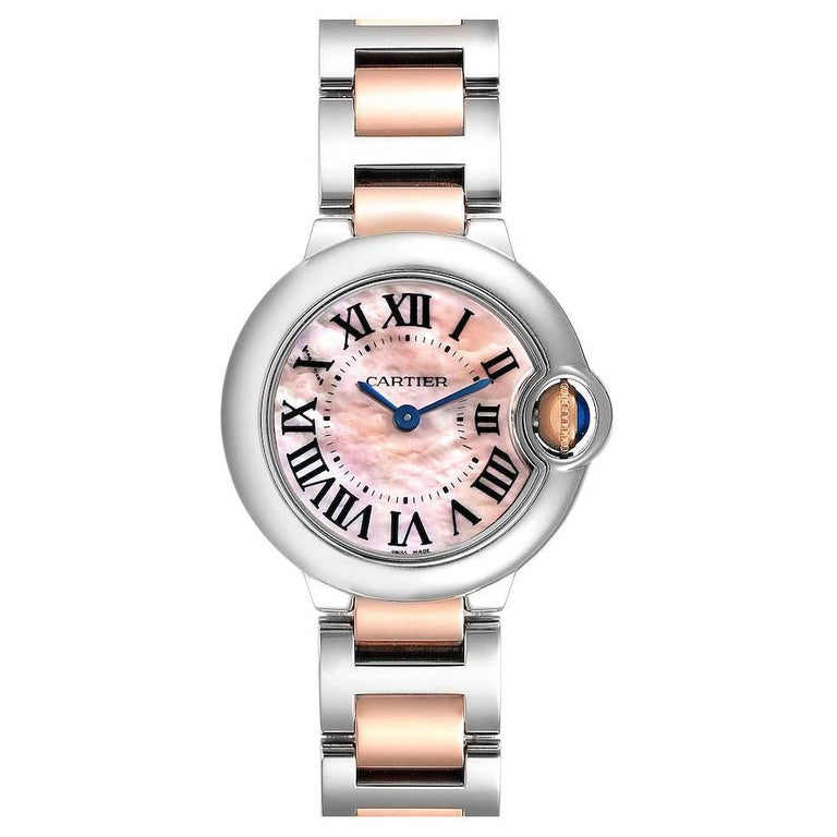 BALLON BLEU Pink Mother of Pearl Dial 28mm - SILKROAD
