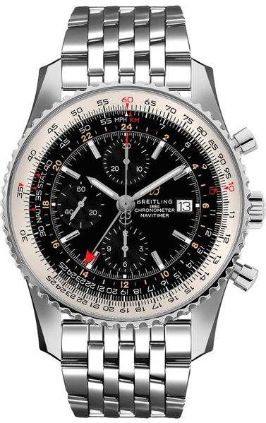 Navitimer GMT Black Dial 46mm - SILKROAD