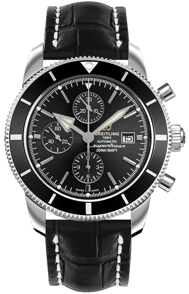 Superocean Heritage II Black Chronograph 46mm - SILKROAD
