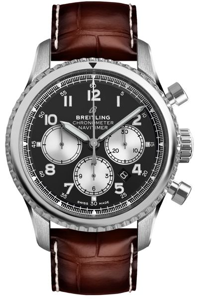Navitimer 8 B01 Chronograph Brown Strap 43mm - SILKROAD