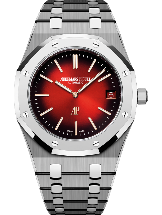 ROYAL OAK “JUMBO” EXTRA-THIN Smoked Burgundy Dial 39mm - SILKROAD