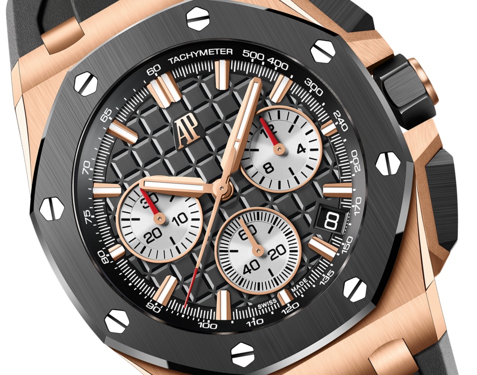 OFFSHORE Pink Gold Black Dial CHRONOGRAPH 43mm - SILKROAD