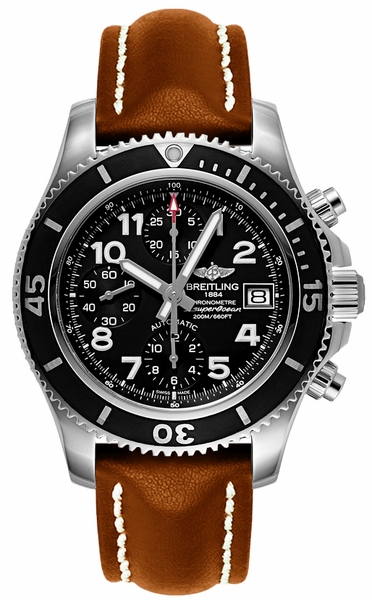 Superocean Chronograph brown strap 42mm - SILKROAD