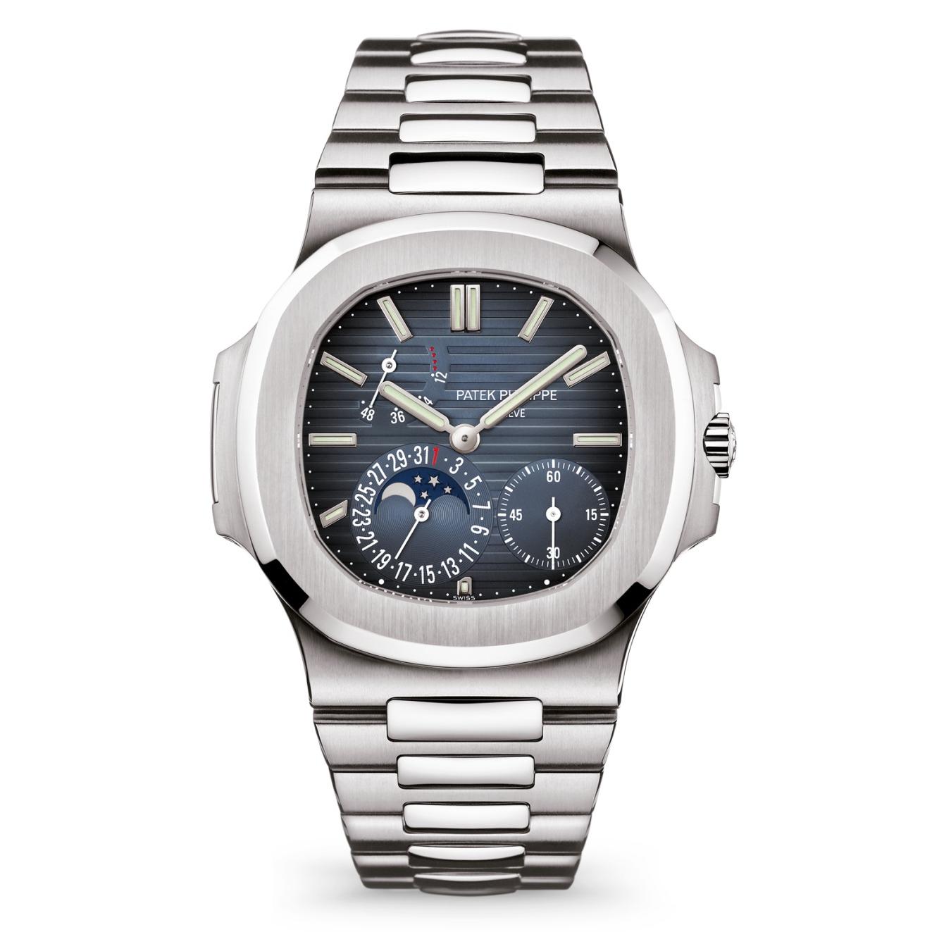 Nautilus 5712/1A-001 Blue Dial Moon Phases Steel 40mm - SILKROAD